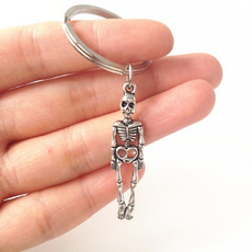 Punk jewelry, keyholder, Key Chain, Skeleton