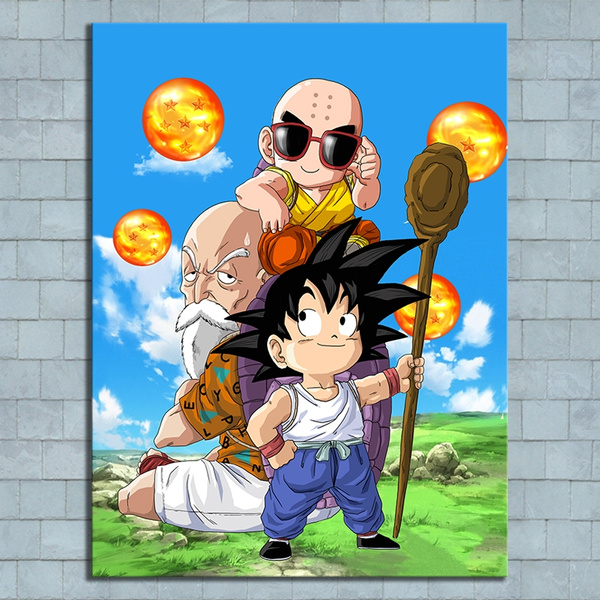 Goku Playing Game Dragon Ball Poster Wall Decor