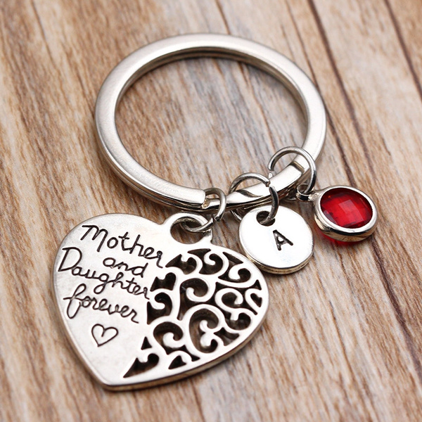 Letter & Initial Keychains Heart