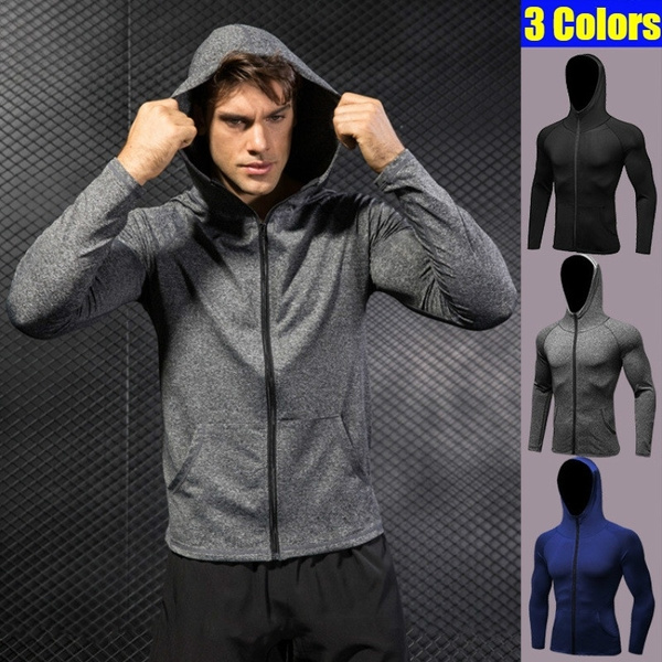 mens compression hoodie