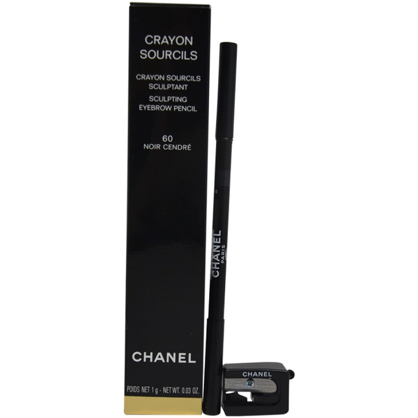 Crayon Sourcils Sculpting Eyebrow Pencil - 60 Noir Cendre by Chanel for  Women - 0.03 oz Eyebrow Pencil