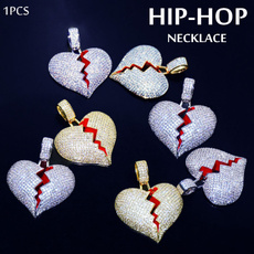 Heart, hip hop jewelry, diamondheartnecklace, gold