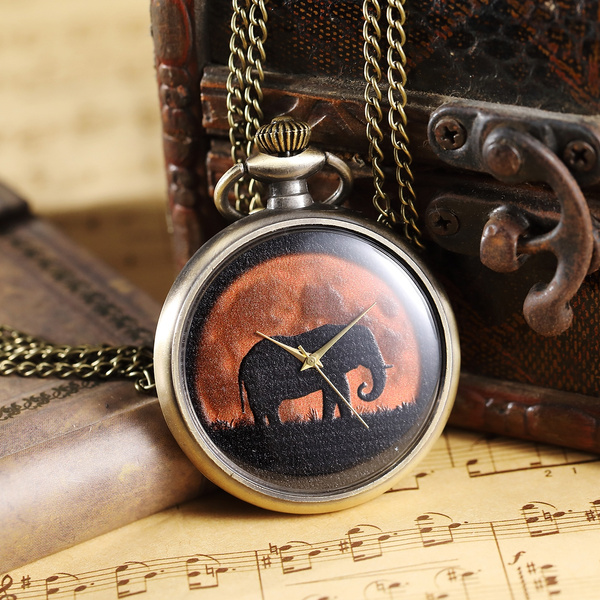 elephant fob watch