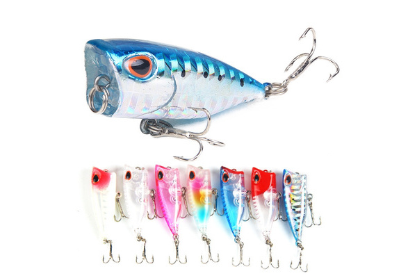 Mini Popper Fishing Lures Model Hard Luminous Bait Hook Popper 3cm 4g  Floating Top Water Artificial Baits Fishing Accessories