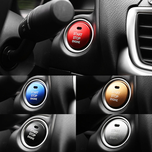 Auto Inner Console Start Stop Engine Push Button Cover Trim For Mazda 3 5 6 CX-5