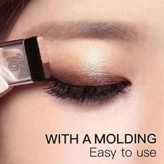 Women 3 Seconds Eyeshadow Quick Makeup Double Color Gradation Eye Shadow Easy To Use Long Lasting Waterproof Eyeshadow Palette Shine Cosmetic Tools
