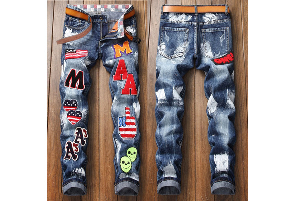 2018 New Arrival Mens Designer Ripped 