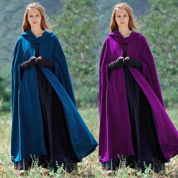 Maxi hooded wool hot sale coat cloak