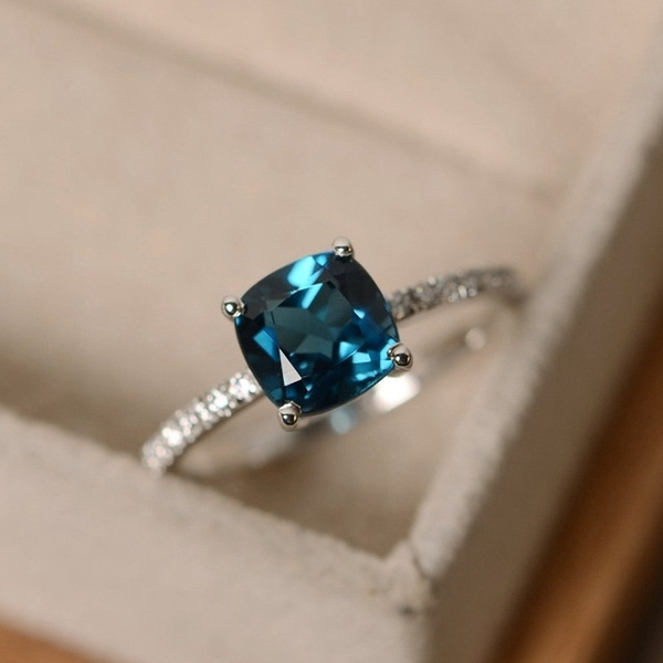 Turquoise stone ring, Oval Sky Blue Stone 925 Sterling Silver Ring for Him  – Almas Collections
