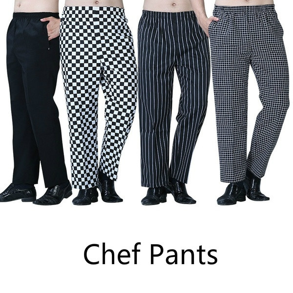 Details about   Woman Ladies Chef Baker Tousers Pants Scrub Trousers Black & White Check T41 