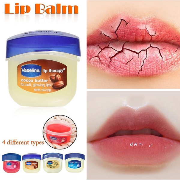 vaseline and lipstick lip balm