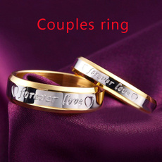 foreverlovering, Couple Rings, 18kgoldplatedring, Love