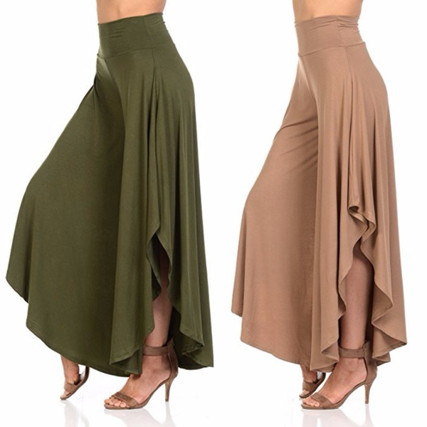 Women Loose Layered Wide Leg Flowy 