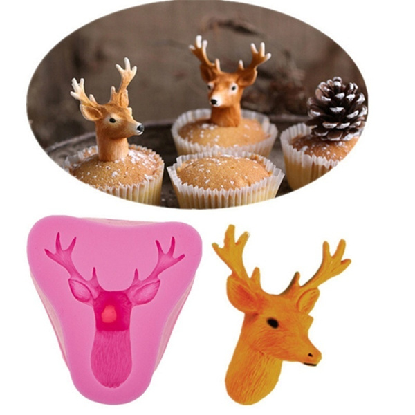 Christmas Silicone  Reindeer/Stag  Mold