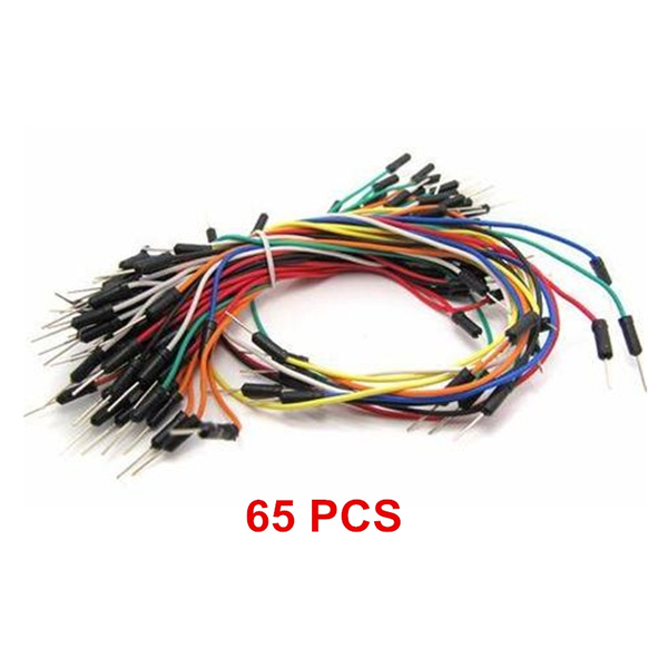 65Pcs Male to Male Solderless Flexible Breadboard Jumper Cable Wires For Arduino 