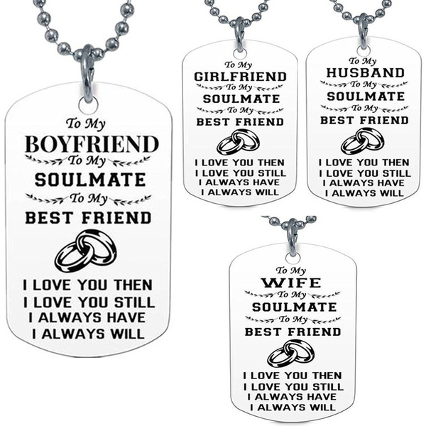 Boyfriend and hot sale girlfriend dog tags