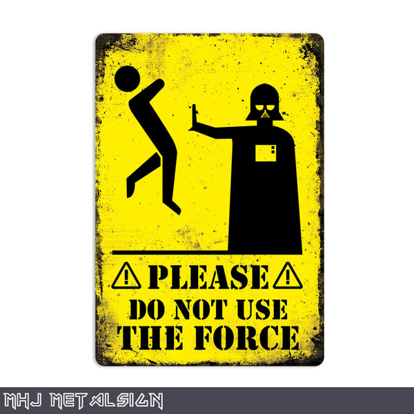 Star wars cheap metal sign