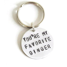 You're My Favorite, Ginger, Favorite Ginger,red Head, Ginger Keychain, Ginger Gift, Friend Gift, Boyfriend Gift, Valentines Day, Birthday