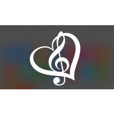 Stickers, Heart, Decor, laptopdecalstickergraphic