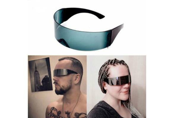 funny futuristic wrap around monob costume sunglasses mask novelty glasses pa ZY
