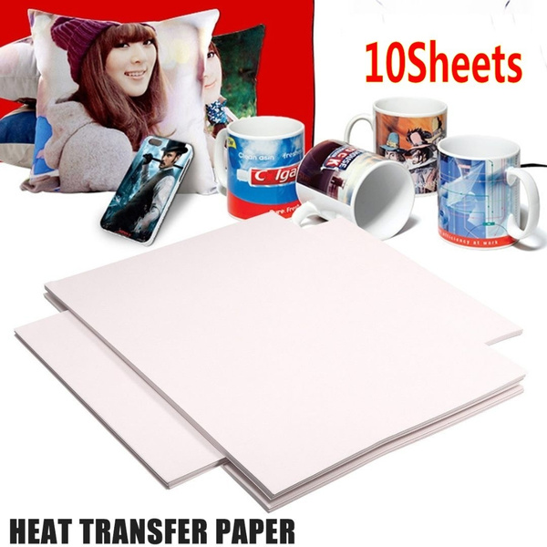 10 Sheets A4 Paper Sublimation Heat Transfer Paper To Print on