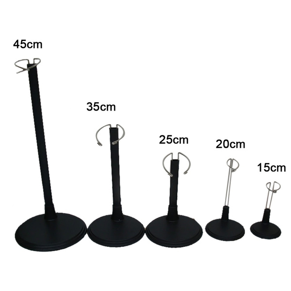 1 Pc Black Plastic Doll Bear Stands Display Base Holder for cute 