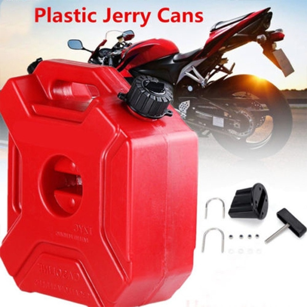 GEEKEN 5L Plastic Jerry Cans Gas Fuel Tank SUV Motorcycle Mounting Kit