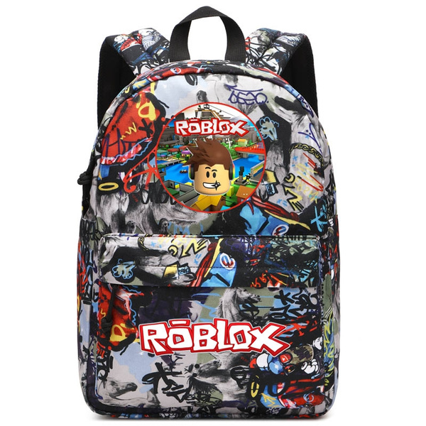 Roblox School Bag Graffiti Casual Backpack Teenagers Kids Boys Children Student School Bags Travel Bag Wish - roblox backpack bags schoolbags daypacks travelbags