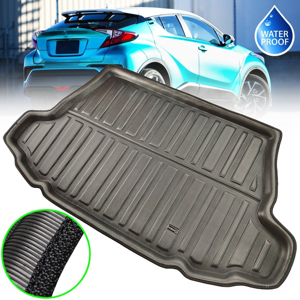Boot Mat fits Toyota C-HR Side Storage 2017 on Fully Tailored Black Carpet