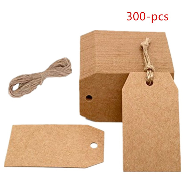Details about   200 kraft tags 1 13/16 inches thick cardstock paper untied string 