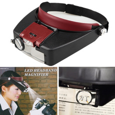 magnifyingglas, Head, adjustableheadband, electricalobservingtool