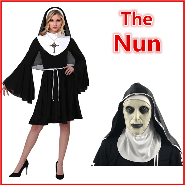 High Quality Women's Halloween Horror Costume Scary Movie The Nun ...