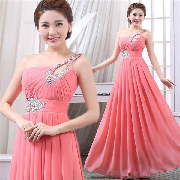 Inexpensive Coral Bridesmaid Dresses