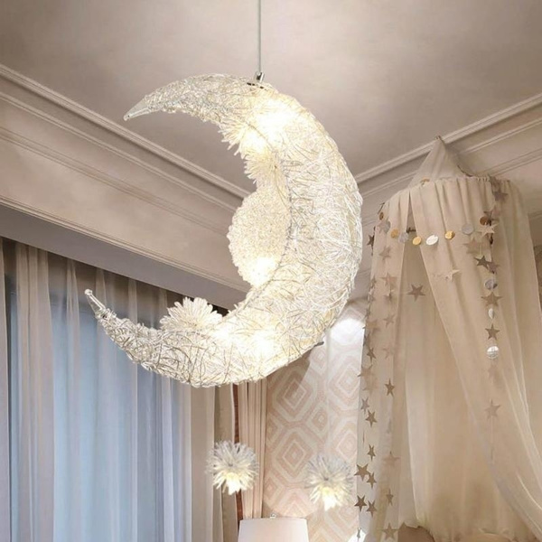 moon and stars light fixture