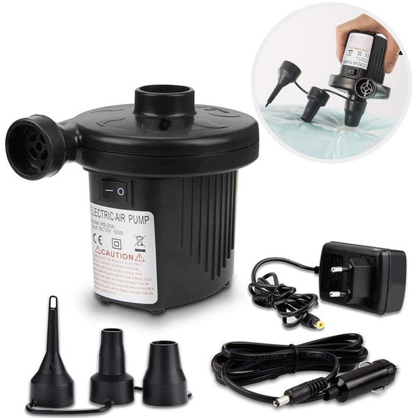BLUEXIN QuickFill Electric Air Pump 110V240V AC/12V DC Air Mattress