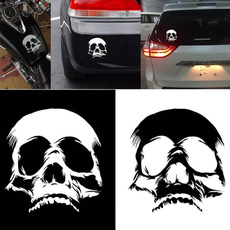 Car Sticker, skull, motorcyclewindowvinyldecaldecoration, Funny