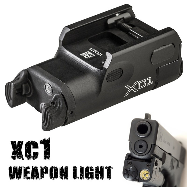 Tactical XC1 Flashlight 200 Lumens Weapon Light fit Glock Pistol for Hunting 