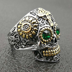 Hip-hop Style, Skeleton, mensstainlesssteelring, Men