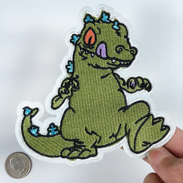 Cartoon Dinosaur Iron on Patch Embroidered Sew on Jacket Coat DIY Applique Badge