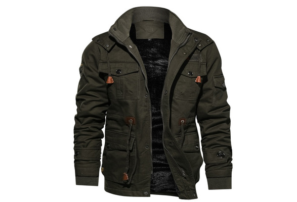 Jamickiki High Quality Military Casual Padded Woolen Winter Jacket