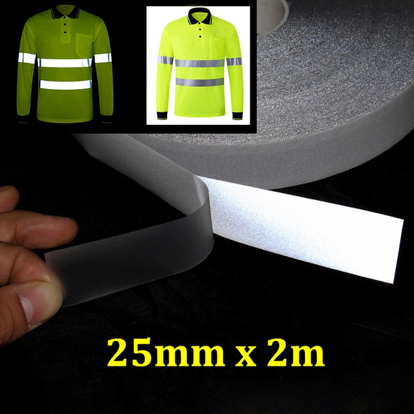 Silver Iron On Reflective Tape Heat Transfer Vinyl Film For Clothing 25mm x 2meter Wish