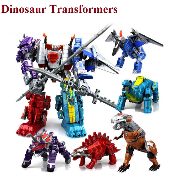 5 Types Dinosaur Transformers with 