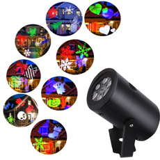New Outdoor Indoor LED 12 Patterns Moving Snowflakes Projector Christmas Holiday Garden Landscape Decoration