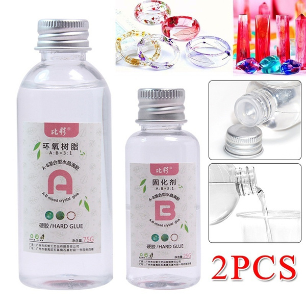 1 Set Clear Resin Epoxy High Adhesive 3:1 AB Crystal Glue Resin