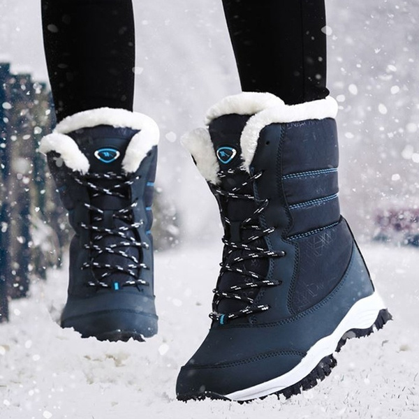 Women Winter Warm Waterproof Platform Snow Boots Joggers Boots Warm Shoes 4662