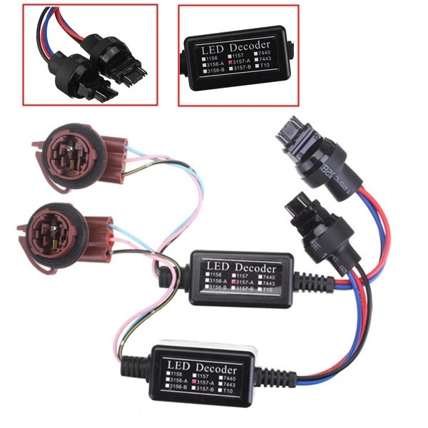 2x 3157 LED Decoder Adapter Anti Hyper Blink Flash Error Cancel Canbus Brake NEW 2x 3157 LED Decoder Adapter Anti Hyper Blink Flash Error Cancel Canbus Brake NEW