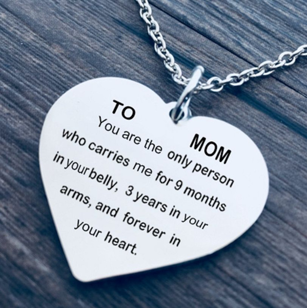 Personalized Mom Necklace Mother's Day Card Gift, To my beautiful Mom –  Anavia Jewelry & Gift