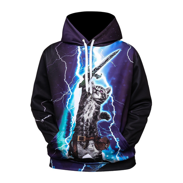 cat lightning sweater