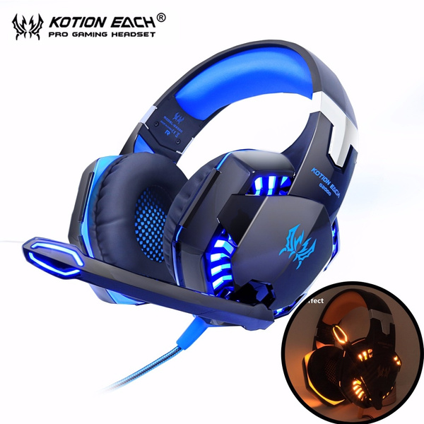 KOTION EACH Gaming Headset game Headphones Deep Bass Stereo