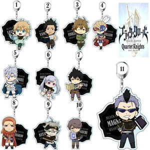 DraggmePartty KING HIS QUEEN Anime Black Clover Cute Anime Character  Acrylic Keychain Anime Fan's Collection Keyring Gift 